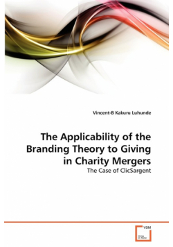 The Applicability of the Branding Theory to Giving in Charity Mergers