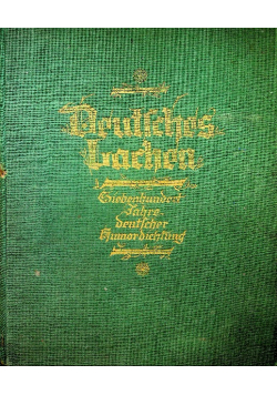 Deutsches Lachen Siebenhundert Jahre deutscher Humor Siegfried Rehm Hermann 1930 r.