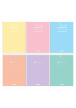 Zeszyt A5/32K linia podwójna Pastel Color (10szt)