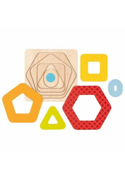 Układanka warstwowa - Kształty geometryczne II