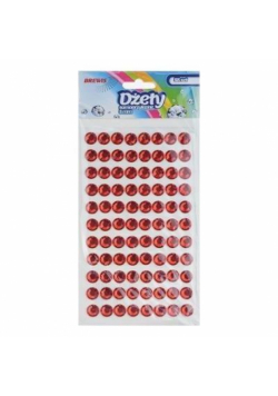 Dżety samoprzylepne czerwone 8mm 88szt