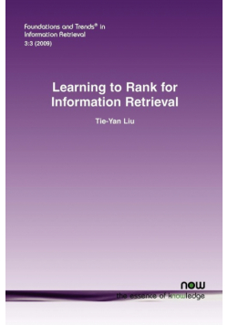 Learning to Rank for Information Retrieval