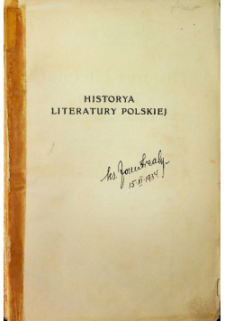 Historya Poezyi polskiej XVIII wieku 1908 r