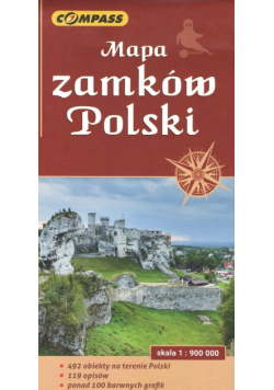 Mapa zamków Polski Mapa krajobrazowa 1:900 000