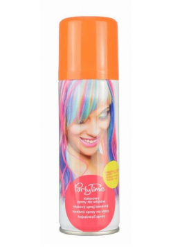 Kolorowy spray do włosów pomarańczowy