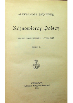 Różnowiercy polscy 1905 r