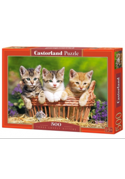 Puzzle 500 elementów three lovely kittens Nowe