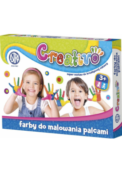 Farby do malowania palcami 4x50ml ASTRA