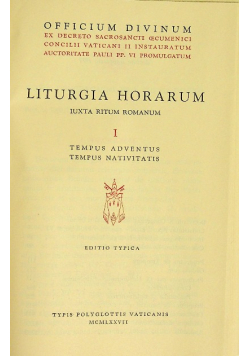 Liturgia Horarum I