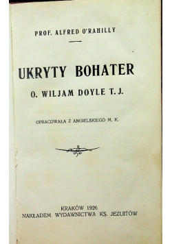 Ukryty bohater 1926 r.