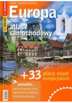Europa atlas samochodowy + 49 planów miast europejskich 1:900 000