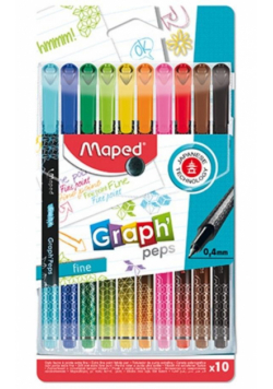 Cienkopis Graph Peps Deco 10 kolorów MAPED
