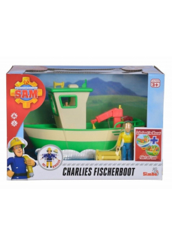 Strażak Sam Łódź rybacka Charliego + figurka