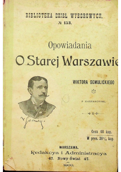 Opowiadania o Starej Warszawie 1900 r.
