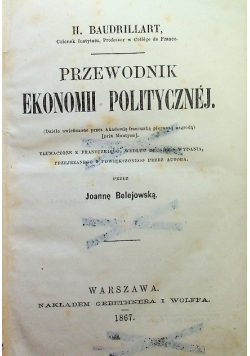 Przewodnik ekonomii politycznej 1867 r.