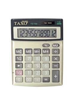 Kalkulator Taxo 12- pozycyjny TG-122 srebrny