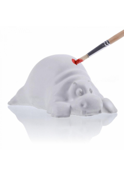 Figurka do pomalowania - Funny Hippo 6cm