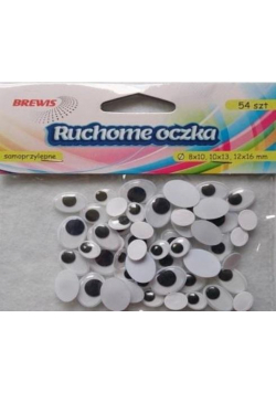 Ruchome oczka owalne 54szt