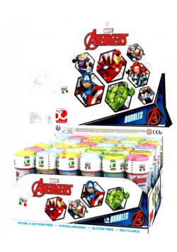 Bańki mydlane 60ml Avengers (36szt)