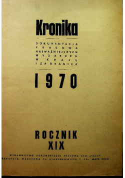 Kronika Rocznik XIX od stycznia do grudnia / 70