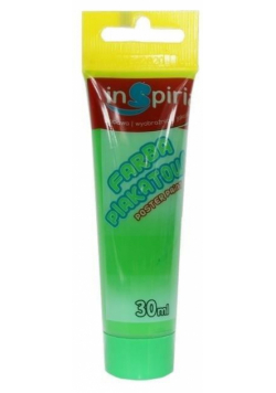 Farba plakatowa w tubie zielona 30ml (6szt)