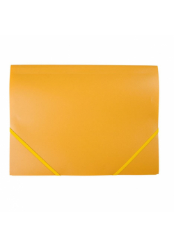 Teczka A4 plastikowa z gumką żółta D.RECT
