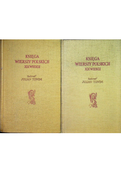 Księga wierszy polskich XIX wieku Tom I i II