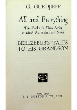 All and everything Beelzebubs Tales to his grandson