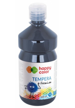 Farba tempera Premium 500ml czarna HAPPY COLOR