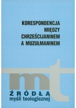 Korespondencja między chrześcijaninem a muzułmaninem