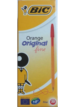 Długopis Orange Original czerwony (20szt) BIC
