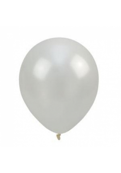 Balony metalizowane białe 30cm 100szt