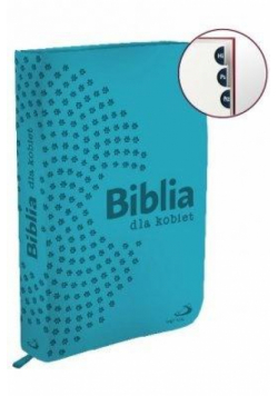 Biblia dla kobiet - turkusowa (na zamek)
