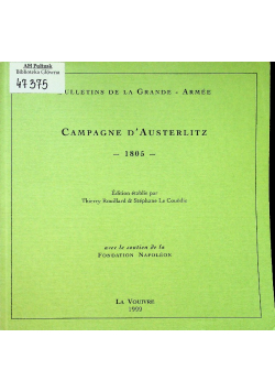 Campagne d austerlitz 1805