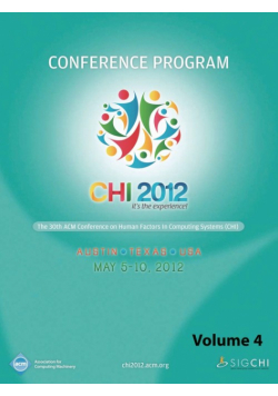 CHI 2012 The 30th ACM Conference on Human Factors in Computing Systems V4