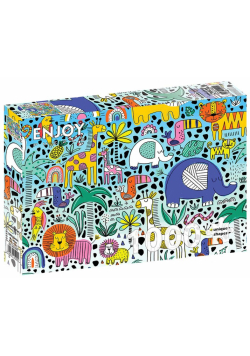 Puzzle 1000 Kolorowe safari