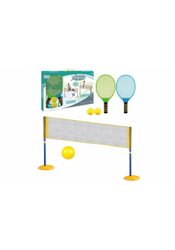 Zestaw sportowy z siatką 2 w 1 tenis/siatkówka