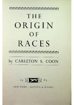 The Origin of Races