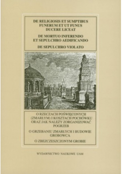 O rzeczach poświęconych i kosztach pochówku