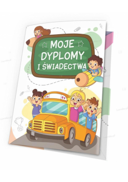 Teczka moje dyplomy - Autobus 5szt