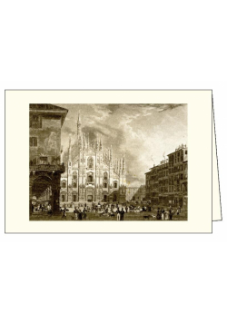 Karnet z kopertą ITW 015 Milano Piazza del Duomo 2