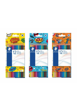 Kredki sześciokątne Comic 12 kolorów STAEDTLER