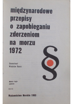 Międzynarodowe przepisy o zapobieganiu zderzeniom na morzu 1972