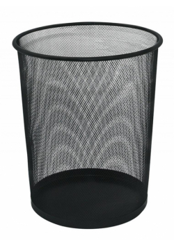 Kosz na śmieci Office Set metalowy 19l czarny