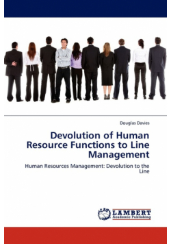 Devolution of Human Resource Functions to Line Management