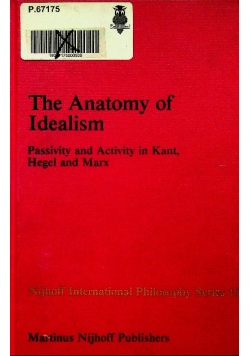 The anatomy of idealism passivity and activity in Kant Hegel, and Marx