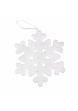 Śnieżynka lśniąca 15 cm