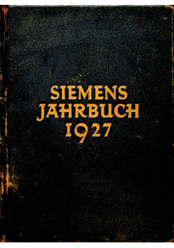 Siemens jahrbuch 1927 r.