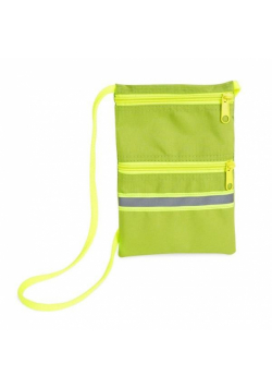 Saszetka na szyję Neon zielona