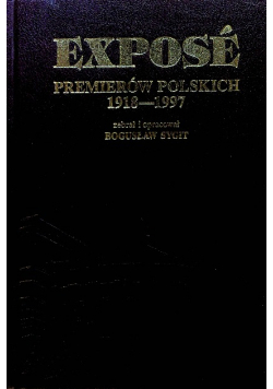 Expose premierów polskich 1918 1997